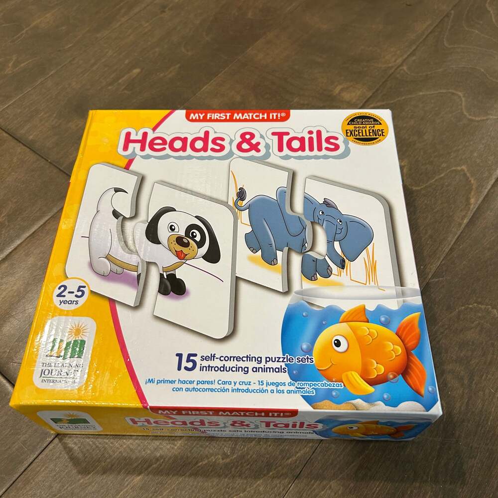 My First Match It - Head and Tails - 15‎ Piece Animal Set